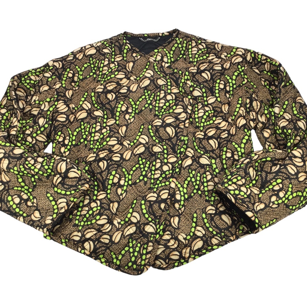 A.L.C. Vibrant Green and Black Patterned Blazer